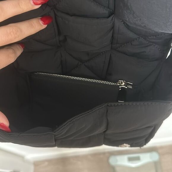 Black Woven Shoulder Bag - Picture 5 of 7